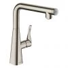 Hansgrohe Metris Select M71 Single Lever Kitchen Mixer 260 - Stainless Steel - 14847800