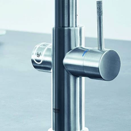 Grohe Red 2.0 Duo Instant Boiling Water Kitchen Tap and M Size Boiler - SuperSteel - 30058DC1 2 Grohe Red 2.0 Duo Instant Boiling Water Kitchen Tap and M Size Boiler - SuperSteel - 30058DC1 - Image 2