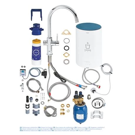 Grohe RED Duo Instant Boiling Water Kitchen Tap and M Size Boiler - Chrome - 30058001 4 Grohe RED Duo Instant Boiling Water Kitchen Tap and M Size Boiler - Chrome - 30058001 - Image 4