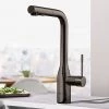 Grohe Essence Kitchen Sink Mixer with Pull Out Spray - Hard Graphite - 30270A00