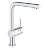 Grohe Minta Kitchen Sink Mixer with Pull Out Spray - Chrome - 30274000