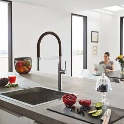 Grohe Essence Professional Kitchen Sink Mixer - SuperSteel - 30294DC0 -Kitchen Taps Sales Store 30294DC0 D2 460