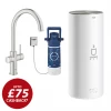 Grohe RED Duo Instant Boiling Water Kitchen Tap and L Size Boiler - SuperSteel - 30328DC1