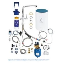 Grohe RED Duo Instant Boiling Water Kitchen Tap and M Size Boiler - Chrome - 30341001 -Kitchen Taps Sales Store 30341001 D5 460