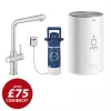 Grohe RED Duo Instant Boiling Water Kitchen Tap and M Size Boiler - SuperSteel - 30341DC1