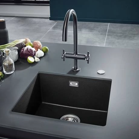 Grohe Atrio Two Handle Kitchen Sink Mixer - Brushed Hard Graphite - 30362AL0 2 Grohe Atrio Two Handle Kitchen Sink Mixer - Brushed Hard Graphite - 30362AL0 - Image 2