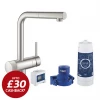 Grohe Blue Pure Minta Filtered Tap - Stainless Steel - 30382DC0