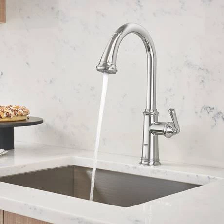 Grohe Gloucester Single Lever Kitchen Sink Mixer with Pull Out Spray - 30422000 4 Grohe Gloucester Single Lever Kitchen Sink Mixer with Pull Out Spray - 30422000 - Image 4