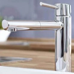 Grohe Concetto Kitchen Sink Mixer with Pull Out Spray - Chrome - 31129001 -Kitchen Taps Sales Store 31129001 D1 460