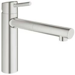 Grohe Concetto Kitchen Sink Mixer with Pull Out Spray - SuperSteel - 31129DC1