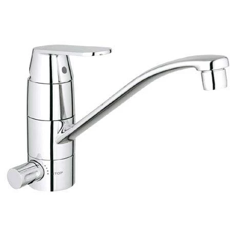 Grohe Eurosmart Cosmopolitan Kitchen Sink Mixer with Shut-Off Valve - 31161000 1 Grohe Eurosmart Cosmopolitan Kitchen Sink Mixer with Shut-Off Valve - 31161000