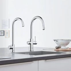 Grohe Blue Professional Duo Starter Kit C-Spout - Chrome - 31323002 -Kitchen Taps Sales Store 31323002 D1 460