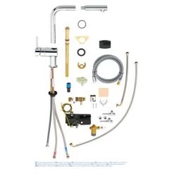 Grohe Minta Touch Electronic Kitchen Sink Mixer with Pull Out Spray - Chrome - 31360001 -Kitchen Taps Sales Store 31360001 D5 460