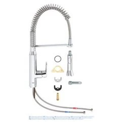 Grohe K7 Kitchen Sink Mixer with Professional Spray - Chrome - 31379000 -Kitchen Taps Sales Store 31379000 D3 460