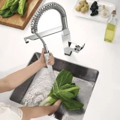 Grohe Eurocube Professional Kitchen Sink Mixer - Chrome - 31395000 -Kitchen Taps Sales Store 31395000 D2 460