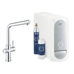 Grohe L-Spout Blue Home Duo Starter Kit - Chrome - 31454001
