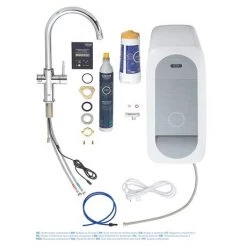 Grohe C-Spout Blue Home Duo Starter Kit - Chrome - 31455001 -Kitchen Taps Sales Store 31455001 D5 460