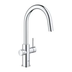 Grohe Blue Home Duo Starter Kit C-Spout with Pull-Out Spray - Chrome - 31541000 -Kitchen Taps Sales Store 31541000 D1 460