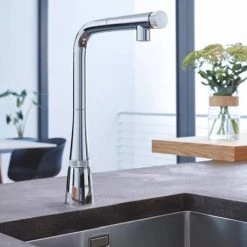 Grohe Zedra Smartcontrol Kitchen Sink Mixer with Pull Out Spray - 31593002 -Kitchen Taps Sales Store 31593002 D8 460
