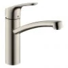 Hansgrohe Focus M41 Single Lever Kitchen Mixer 160 - Stainless Steel - 31806800