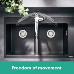 Hansgrohe Focus M41 Single Lever Kitchen Mixer 240 with Pull Out Spray - Chrome - 31815000 -Kitchen Taps Sales Store 31815000 D5 460