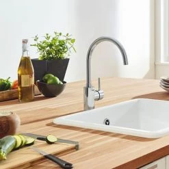 Grohe Concetto Single-Lever Sink Mixer Tap with Swivel Outlet - 32661003 -Kitchen Taps Sales Store 32661003 d2 460