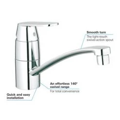 Grohe Eurosmart Cosmopolitan Kitchen Sink Mixer - 32842000 -Kitchen Taps Sales Store 32842000 D4 460