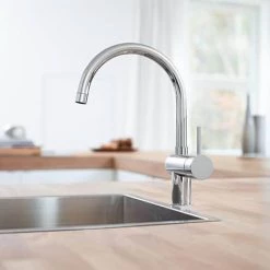 Grohe Minta Kitchen Sink Mixer - Chrome - 32917000 -Kitchen Taps Sales Store 32917000 D2 460