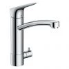 Hansgrohe Logis M31 Single Lever Kitchen Mixer 220 with Shut-Off Valve - 71834000