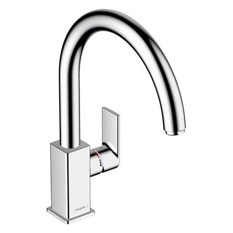 Hansgrohe Vernis Shape M35 Single Lever Kitchen Mixer 260 with Swivel Spout - Chrome - 71871000 1 Hansgrohe Vernis Shape M35 Single Lever Kitchen Mixer 260 with Swivel Spout - Chrome - 71871000
