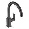 Hansgrohe Vernis Shape M35 Single Lever Kitchen Mixer Tap 210 with Swivel Spout - Matt Black - 71871670