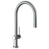 Hansgrohe Talis M54 Single Lever Kitchen Mixer 210 with Pull Out Spray - Chrome - 72800000