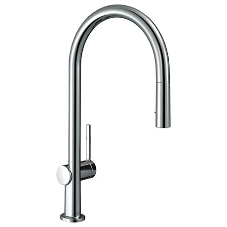 Hansgrohe Talis M54 Single Lever Kitchen Mixer 210 with Pull Out Spray - Chrome - 72800000 1 Hansgrohe Talis M54 Single Lever Kitchen Mixer 210 with Pull Out Spray - Chrome - 72800000