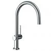 Hansgrohe Talis M54 220 C-Spout Single Lever Kitchen Mixer - Chrome - 72804000