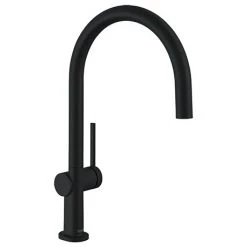 Hansgrohe Talis M54 220 C-Spout Single Lever Kitchen Mixer - Matt Black - 72804670