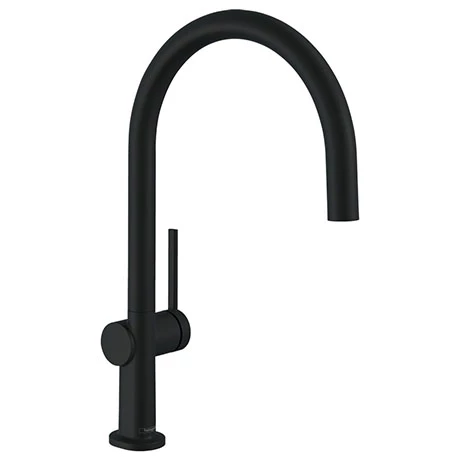 Hansgrohe Talis M54 220 C-Spout Single Lever Kitchen Mixer - Matt Black - 72804670 1 Hansgrohe Talis M54 220 C-Spout Single Lever Kitchen Mixer - Matt Black - 72804670