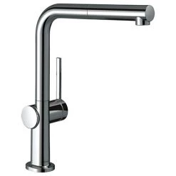Hansgrohe Talis M54 270 Single Lever Kitchen Mixer with Pull Out Spray - Chrome - 72808000