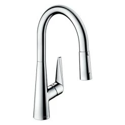 Hansgrohe Talis M51 Single Lever Kitchen Mixer 200 with Pull Out Spray - Chrome - 72813000