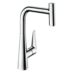 Hansgrohe Talis Select M51 Single Lever Kitchen Mixer 300 with Pull Out Spray - Chrome - 72821000