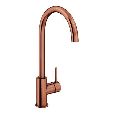 Alberta Modern Brushed Copper Kitchen Mixer Tap 1 Alberta Modern Brushed Copper Kitchen Mixer Tap