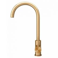Alberta Modern Brushed Gold Single Lever Kitchen Mixer Tap -Kitchen Taps Sales Store ALKTBG d2 460