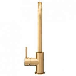 Alberta Modern Brushed Gold Single Lever Kitchen Mixer Tap -Kitchen Taps Sales Store ALKTBG d3 460