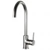 Alberta Modern Gunmetal Grey Kitchen Mixer Tap