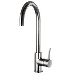 Alberta Modern Gunmetal Grey Kitchen Mixer Tap
