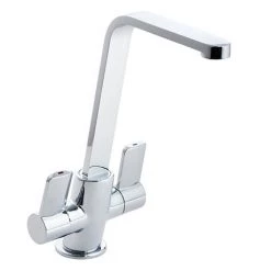 Reginox Alpina Dual Lever Kitchen Mixer Tap - Chrome