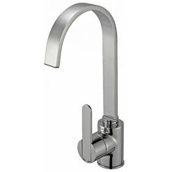 Reginox Amur Single Lever Kitchen Mixer Tap - Brushed Nickel