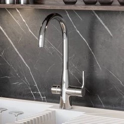 Reginox Aquadzi 4-in-1 Instant Boiling Hot Water Tap - Chrome