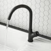 Arezzo Matt Black Industrial Style 1-Touch Kitchen Mixer Tap