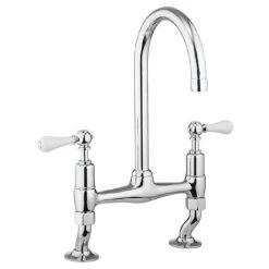 Crosswater - Cucina Belgravia Lever Dual Lever Kitchen Mixer - Chrome - BL710DC_LV