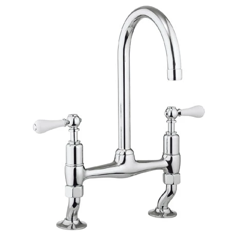 Crosswater - Cucina Belgravia Lever Dual Lever Kitchen Mixer - Chrome - BL710DC_LV 1 Crosswater - Cucina Belgravia Lever Dual Lever Kitchen Mixer - Chrome - BL710DC_LV